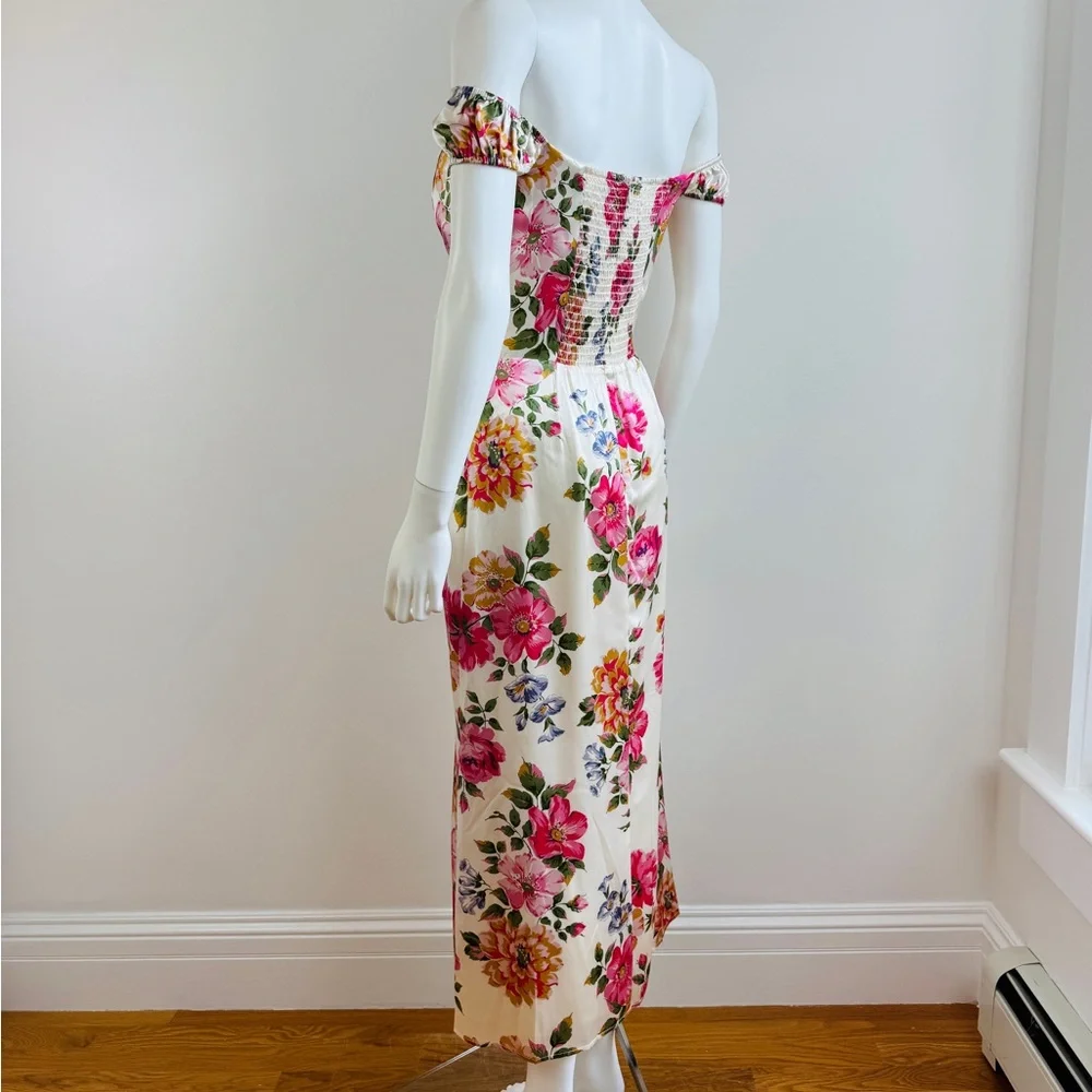 Reformation Pink Floral Midi Dress - Picture 6 of 9